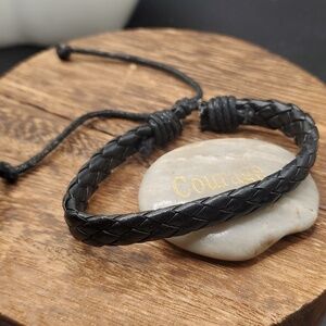 B3121‎ leather braided bracelet